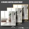 30 X 30 Inch LED Lighted Medicine Cabinet with Mirror for Bathroom Double Door Surface Wall Mount Flip-Out Magnifying Mirror Door Storage Defogger 3 C