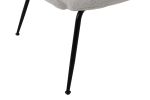 Modern Sherpa Chairs Accent Armchairs for Living Dining Room, Upholstered Chairs with Black Metal Legs, Comfy and Soft Chairs for Bedroom, Cute Vanity