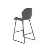 Set of 2; Leather Bar Chair with High-Density Sponge; PU Chair Counter Height Pub Kitchen Stools for Dining room; homes; bars; kitchens; Gray