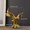 NORTHEUINS American Resin Golden Eagle Statue Art Animal Model Collection Ornament Home Office Desktop Feng Shui Decor Figurines