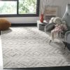 Adirondack Lecia Geometric Area Rug, Light Grey/Grey, 6' x 9'