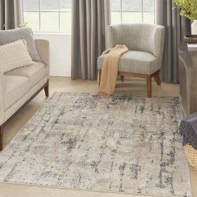 Concerto Rustic Area Rug (actual_color: beigebluerust, size: 5'3"x7'3")