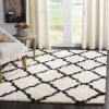 Daley Geometric Plush Shag Area Rug