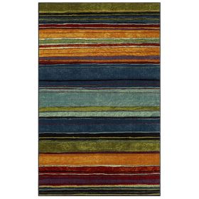 Printed Rainbow Area Rug (actual_color: multicolor, size: 4'x6')