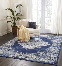 Grafix Persian Area Rug (actual_color: navyblue, size: 7'x10')