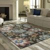 Farmhouse Oversized Floral Multi Area Rug