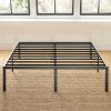 14" Metal Platform Bed Frame, Heavy-Duty Steel Slats